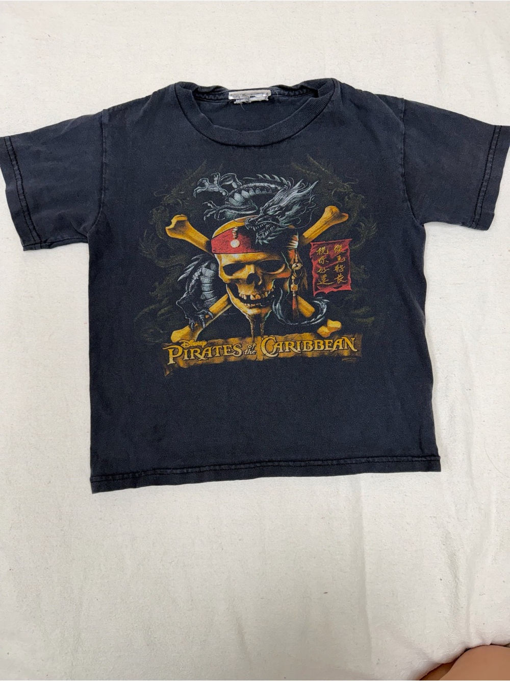 Disney Black Pirates of the Caribbean Skull Tee - Kids